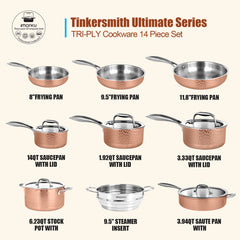 14-Piece Stainless Steel Cookware