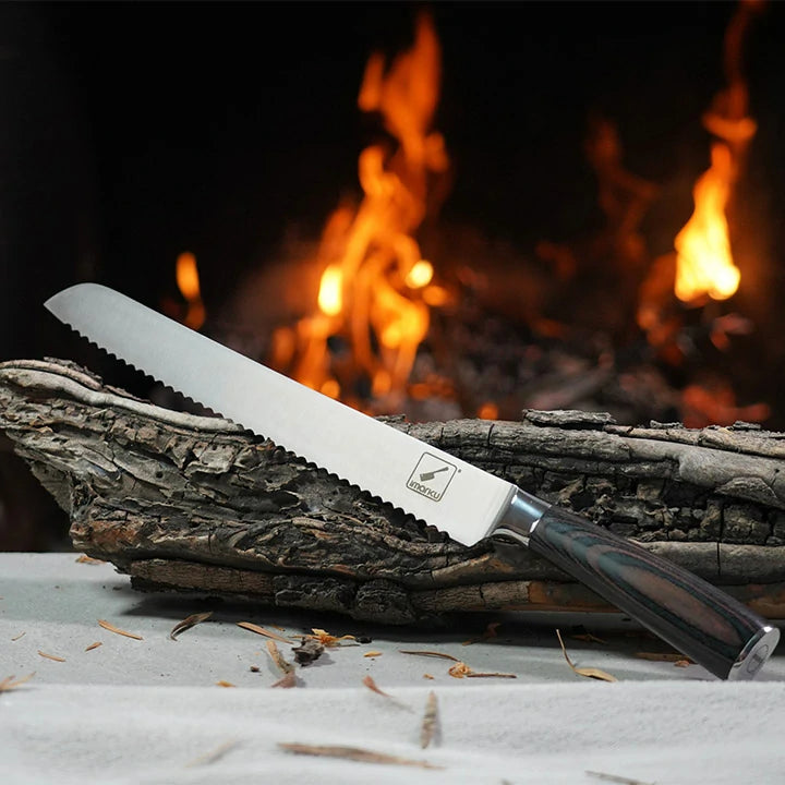 Bread Knife Serrated Knife Stainless Steel Bread Slicer, Bread