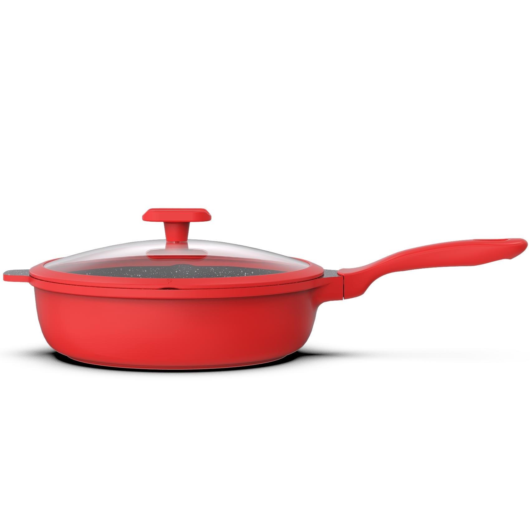 Best Cookware Set |16-Piece Nonstick Red Cookware Set | imarku - IMARKU