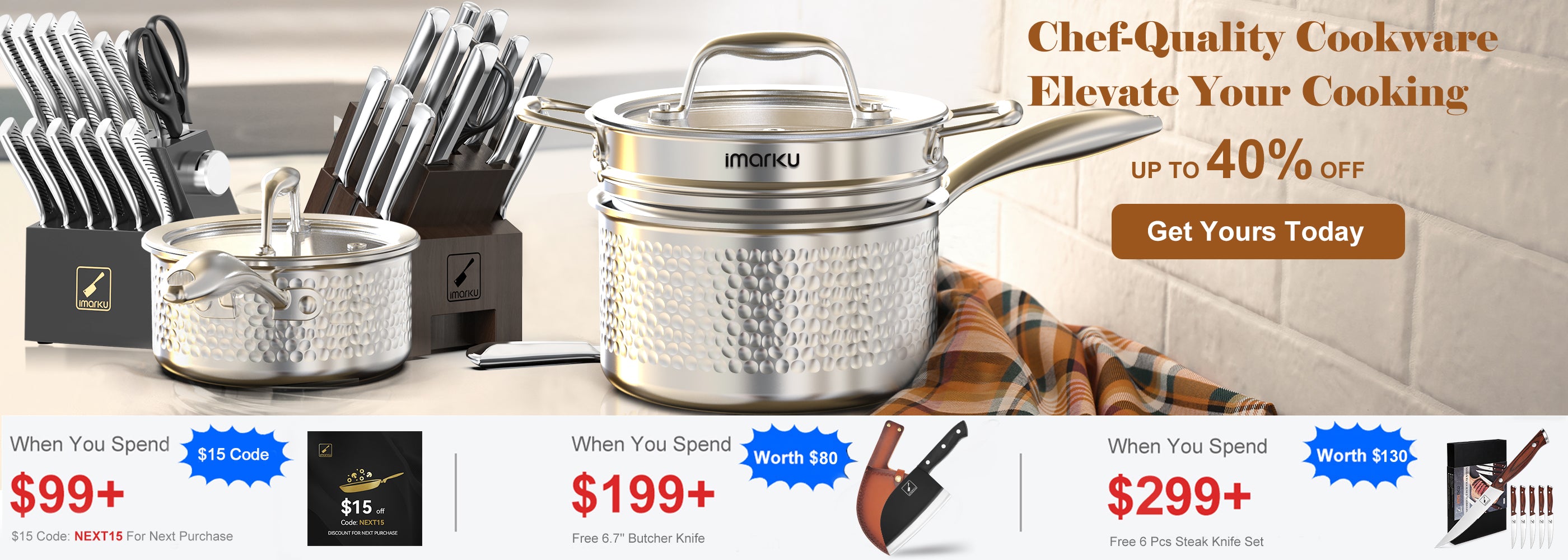 chef-quality cookware, elevate your cooking | imarku