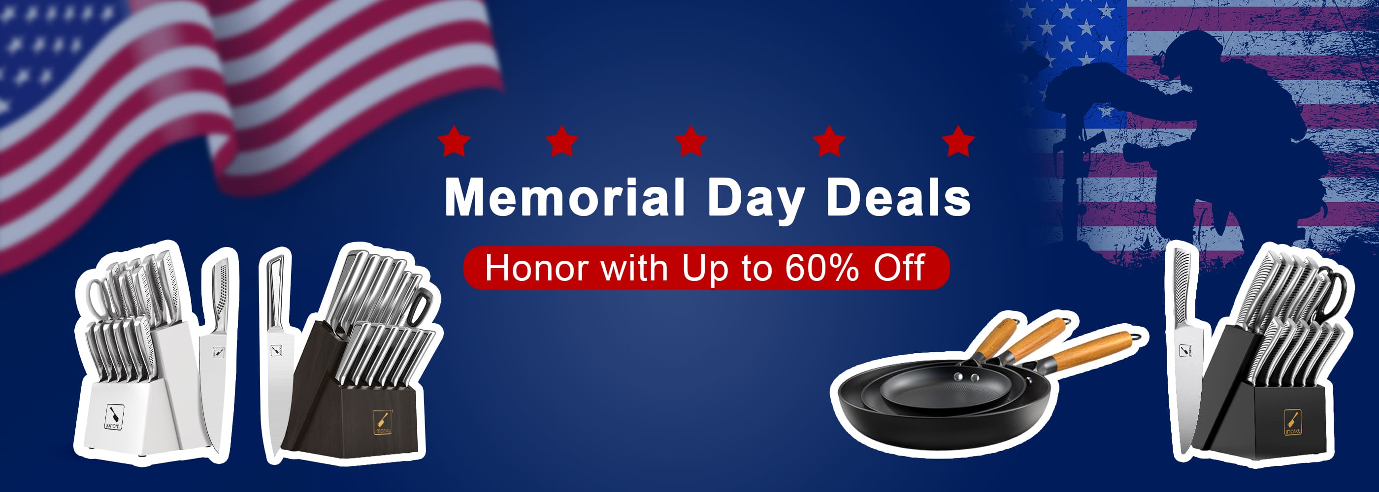 imarku merorial day sale for best selling kitchen knife set