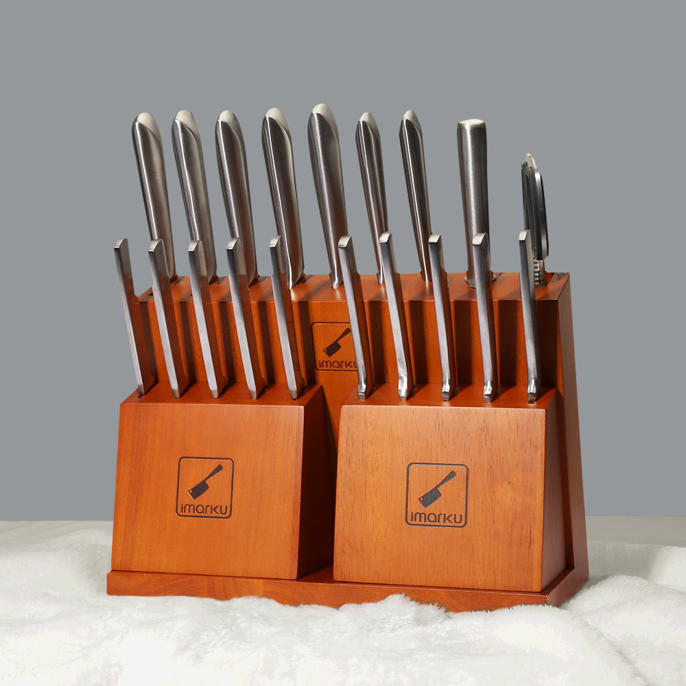 All-in-one Full Tang Knife Set with 10Pcs Steak Knives