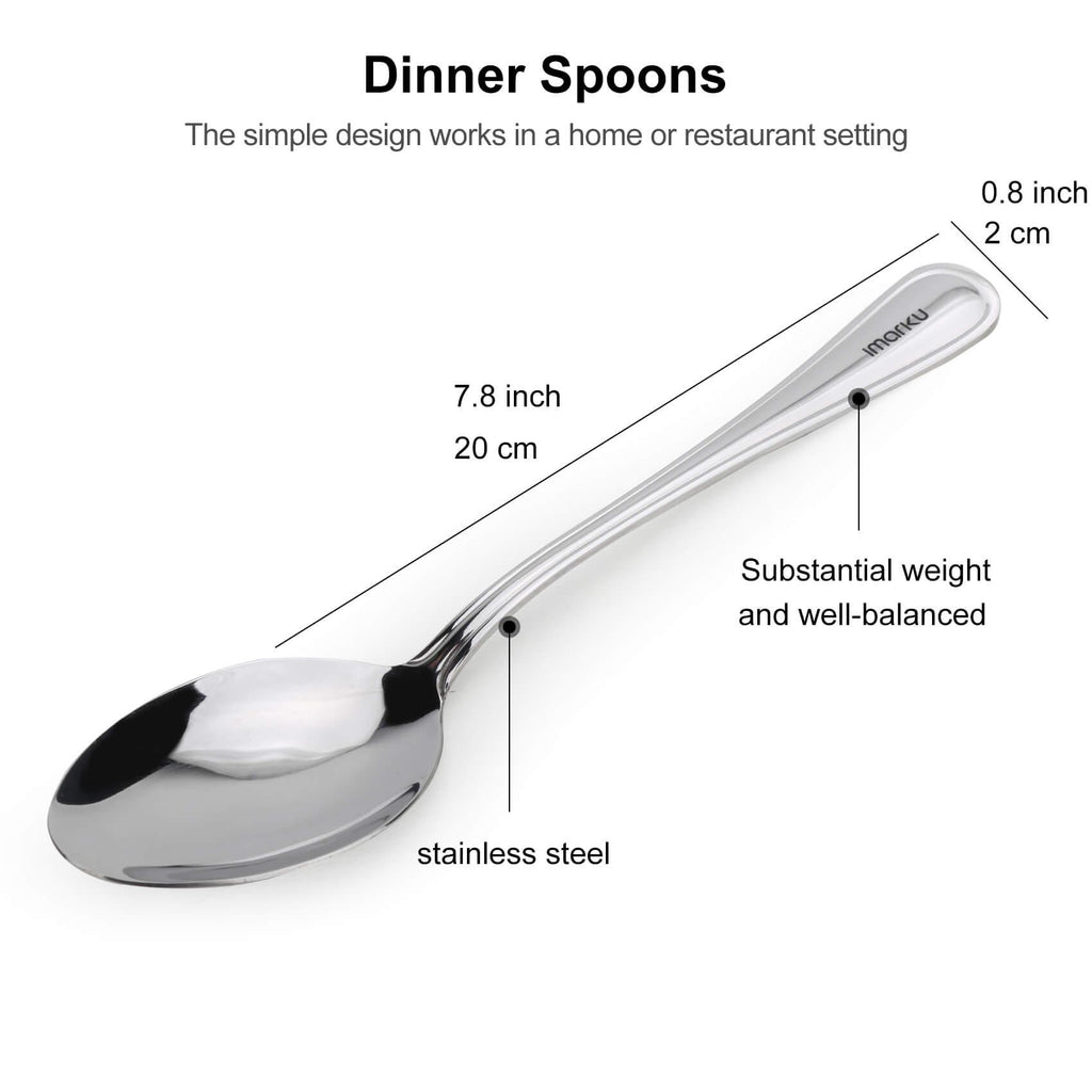 1-Piece Food Grade Stainless Steel Spoons | imarku - IMARKU