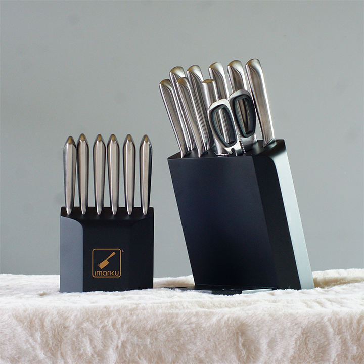 Elevate Your Culinary Art with the High-End 16-Piece Knife Block Set -  IMARKU