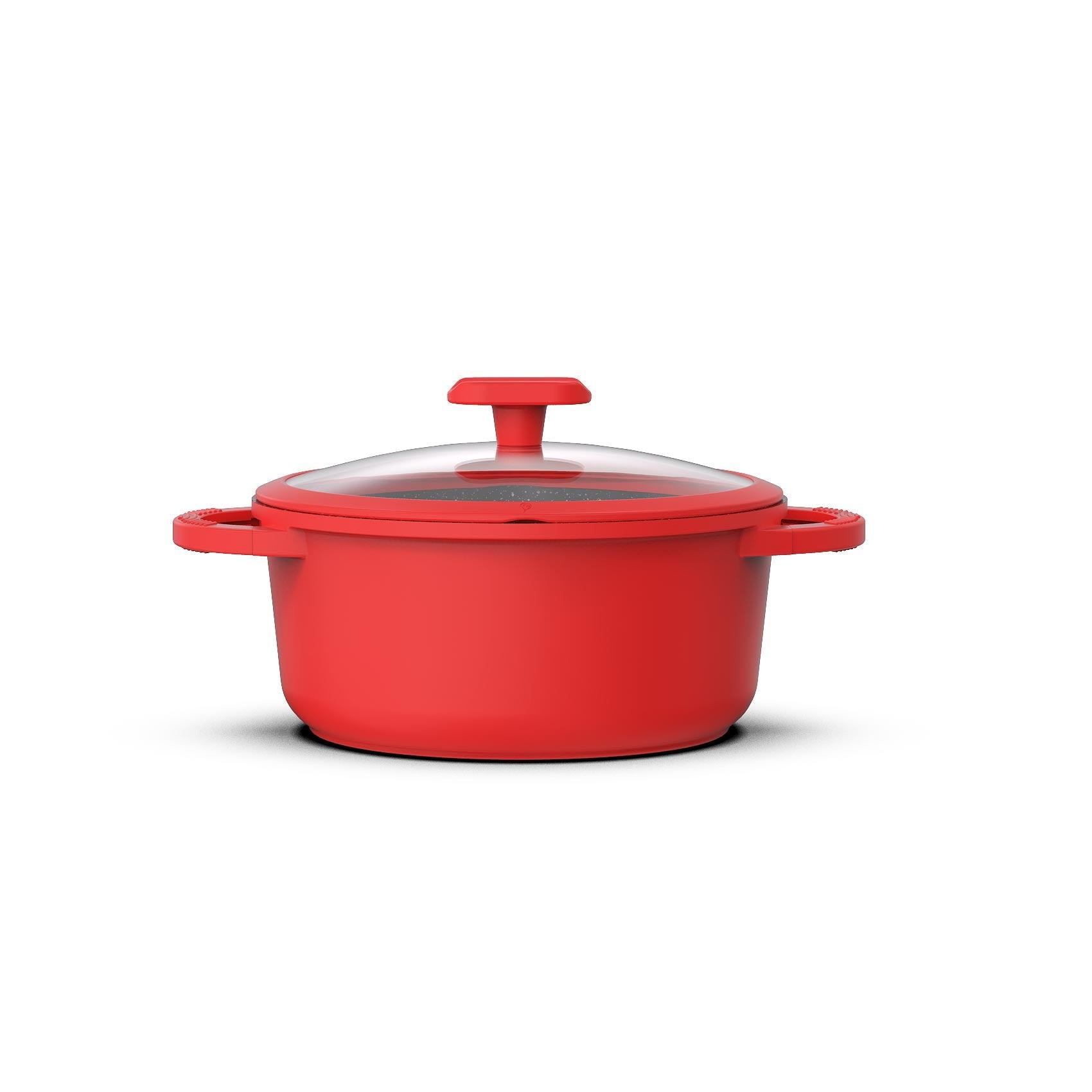 Best Cookware Set |16-Piece Nonstick Red Cookware Set | imarku - IMARKU