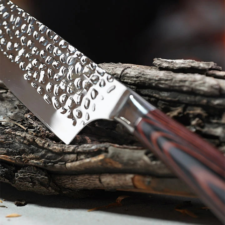 Hammered Damascus Chef Knife 8'' - iMarku ® - iMarku ®