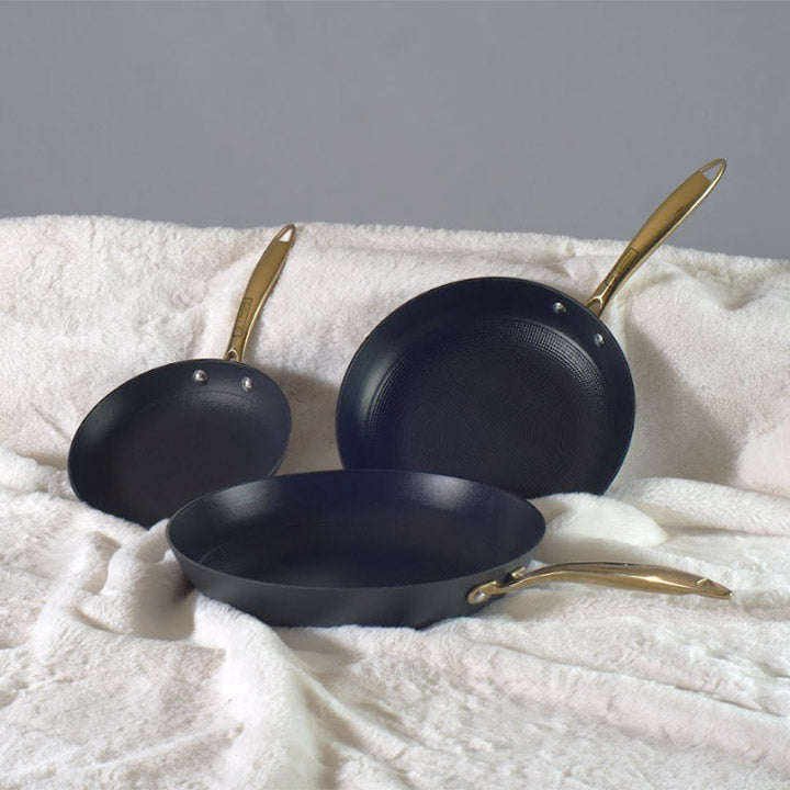 Nonstick Frying Pans Set with Glass Lids