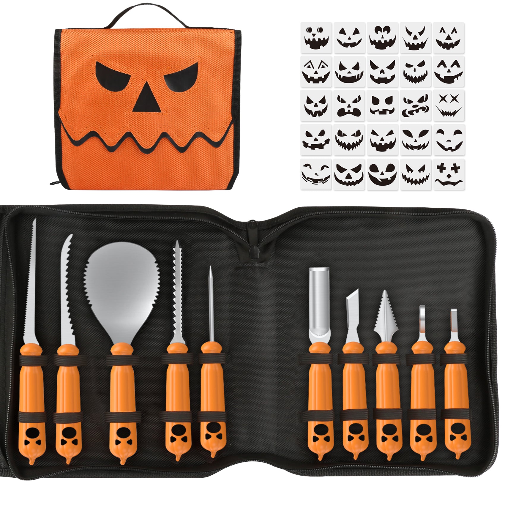 Stainless Halloween Pumpkin Carving Kit