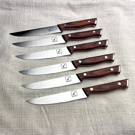 Misen | 2023 Best Steak Knives | 4pc | Black | Steel