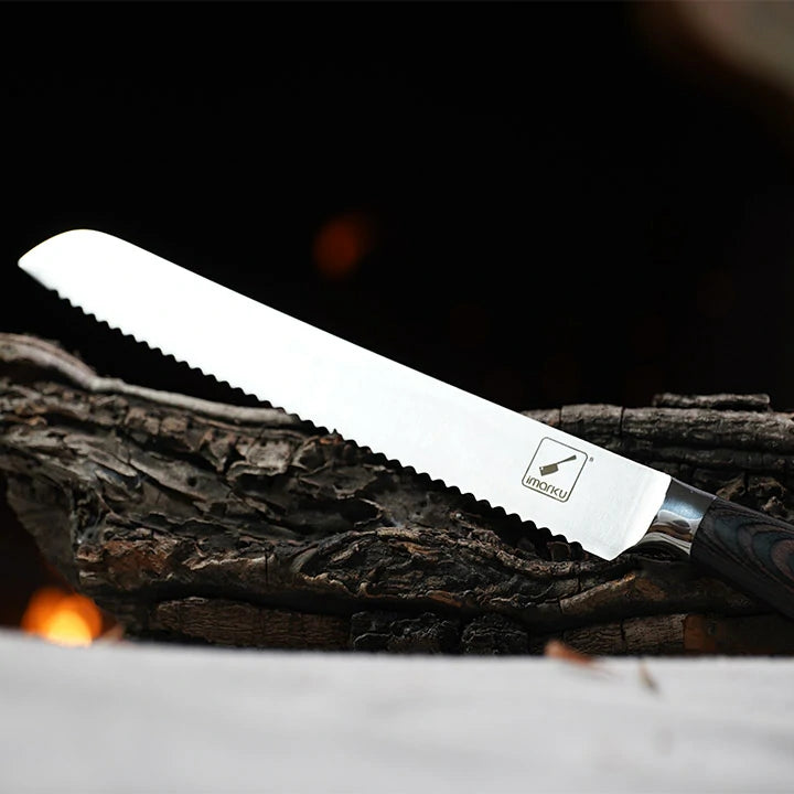 10-Inch Bread Knife, German Premium Stainless Bread Slicing Knife - iMarku ® 
