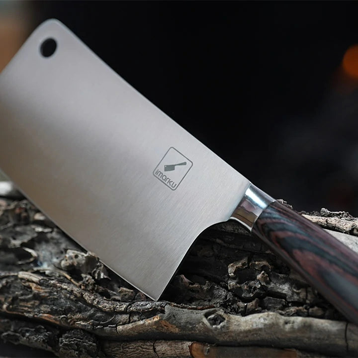 7 Inch Cleaver Knife German Stainless Steel Chopper Knife - iMarku ®