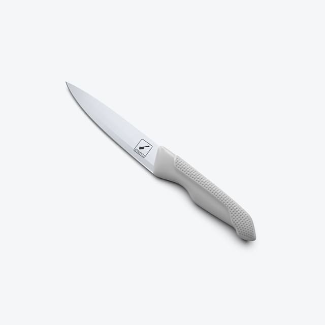5 inch utility knife with white handle