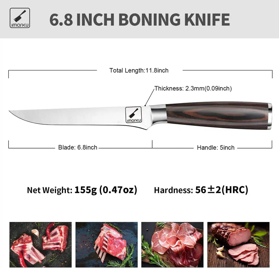 The Kitchen Knife Set - IMARKU  Boning knife, Fillet knife, Knife
