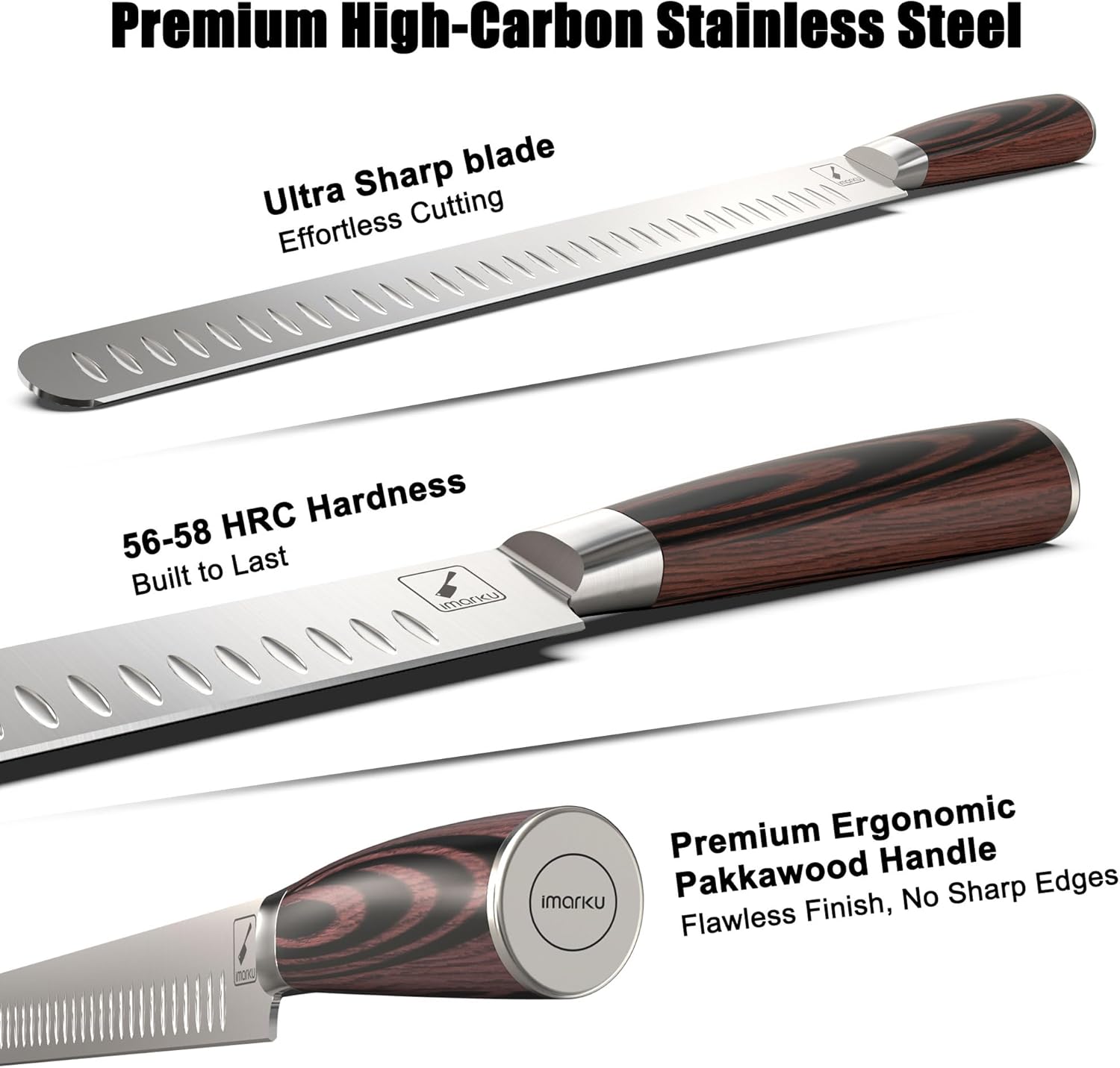 premium hight carbon stainless steel brisket knife