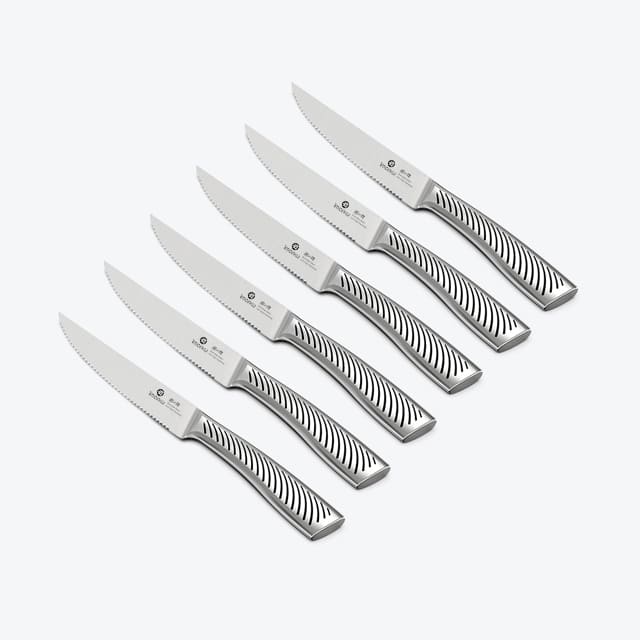 6 pcs steak knife set#a31