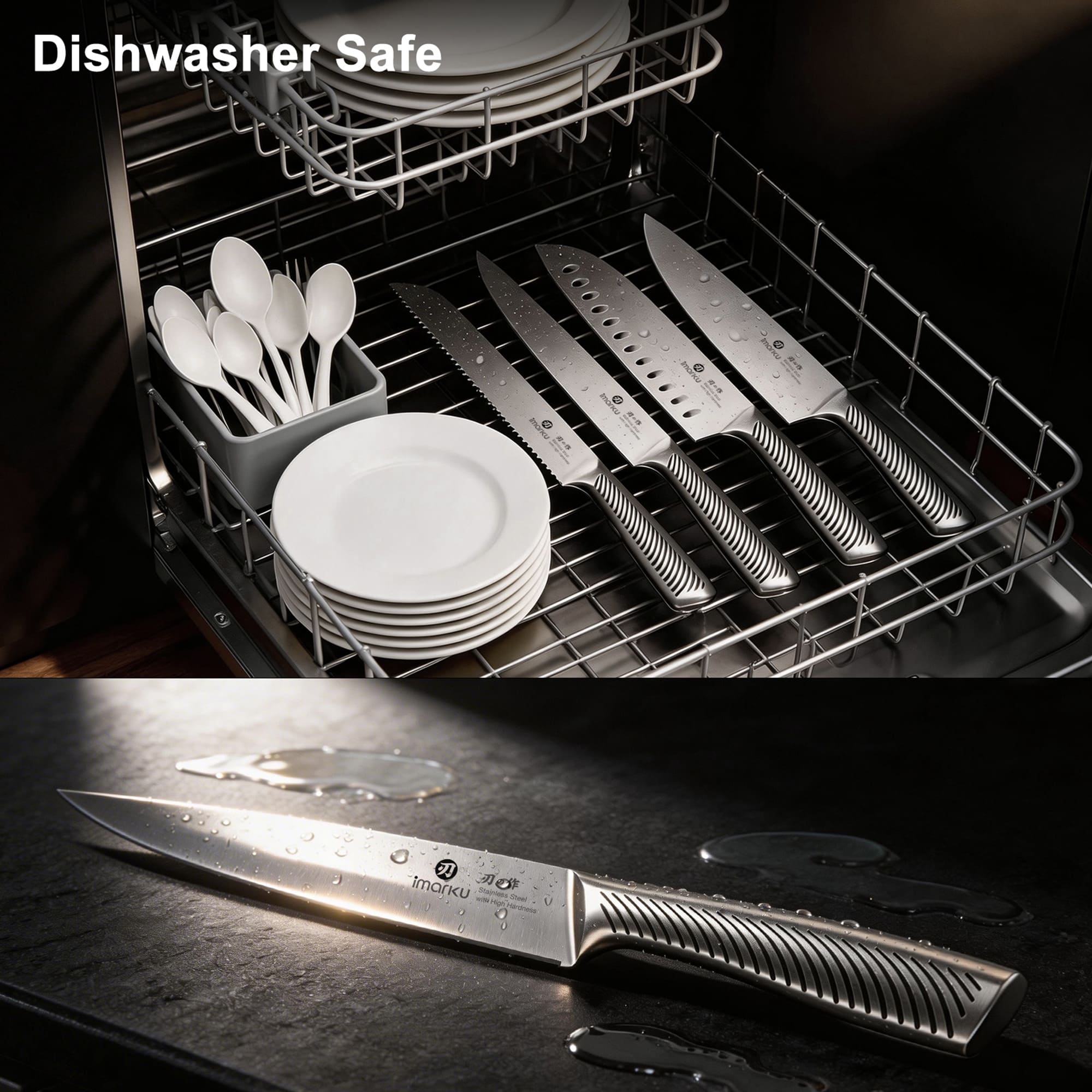 self sharpening knife block set