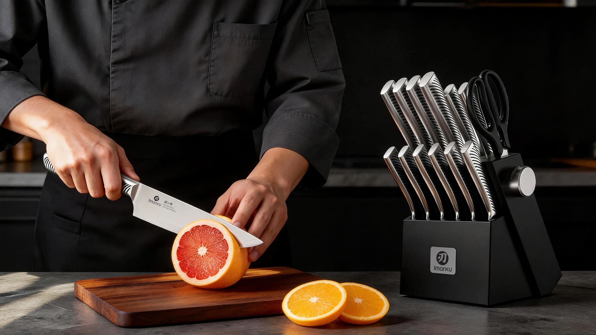 modern knife set#a31