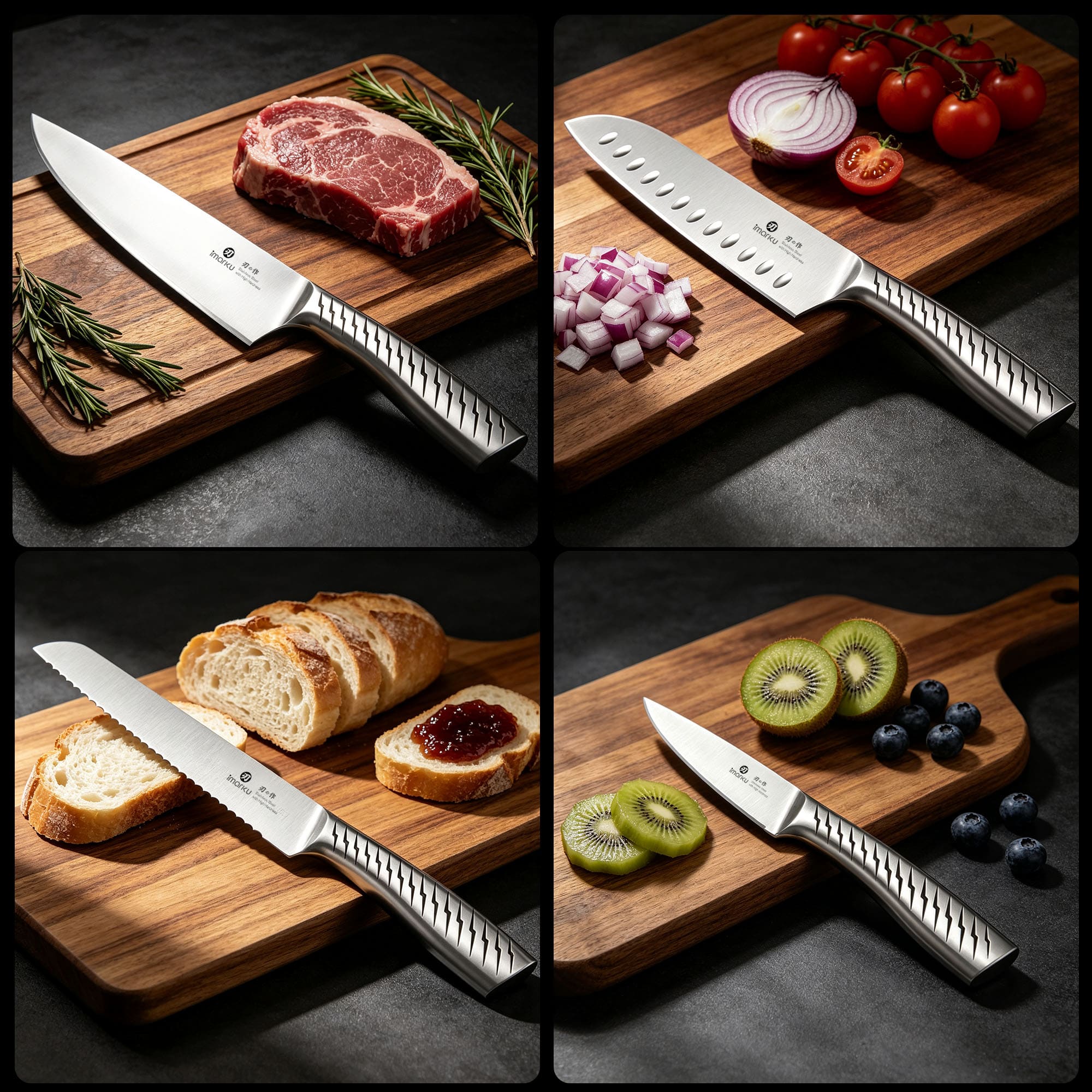 knife wooden block set