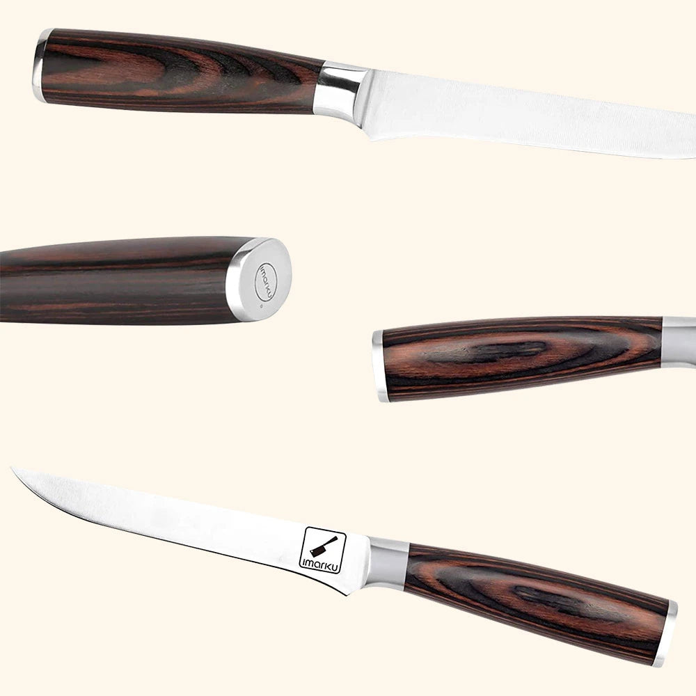 6 Inch Boning Knife - Super Sharp Fillet Knife German High Carbon