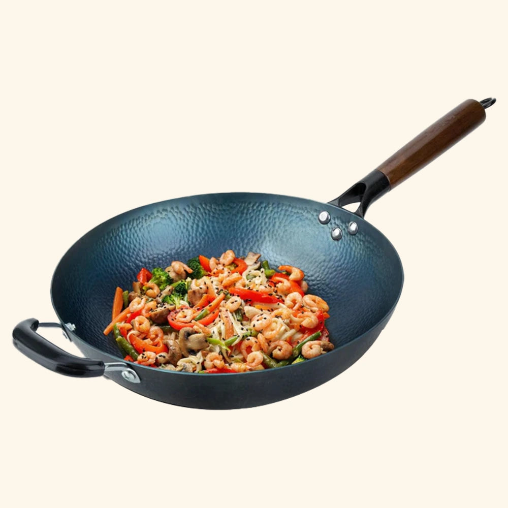 Carbon Steel Wok 12.6" - IMARKU