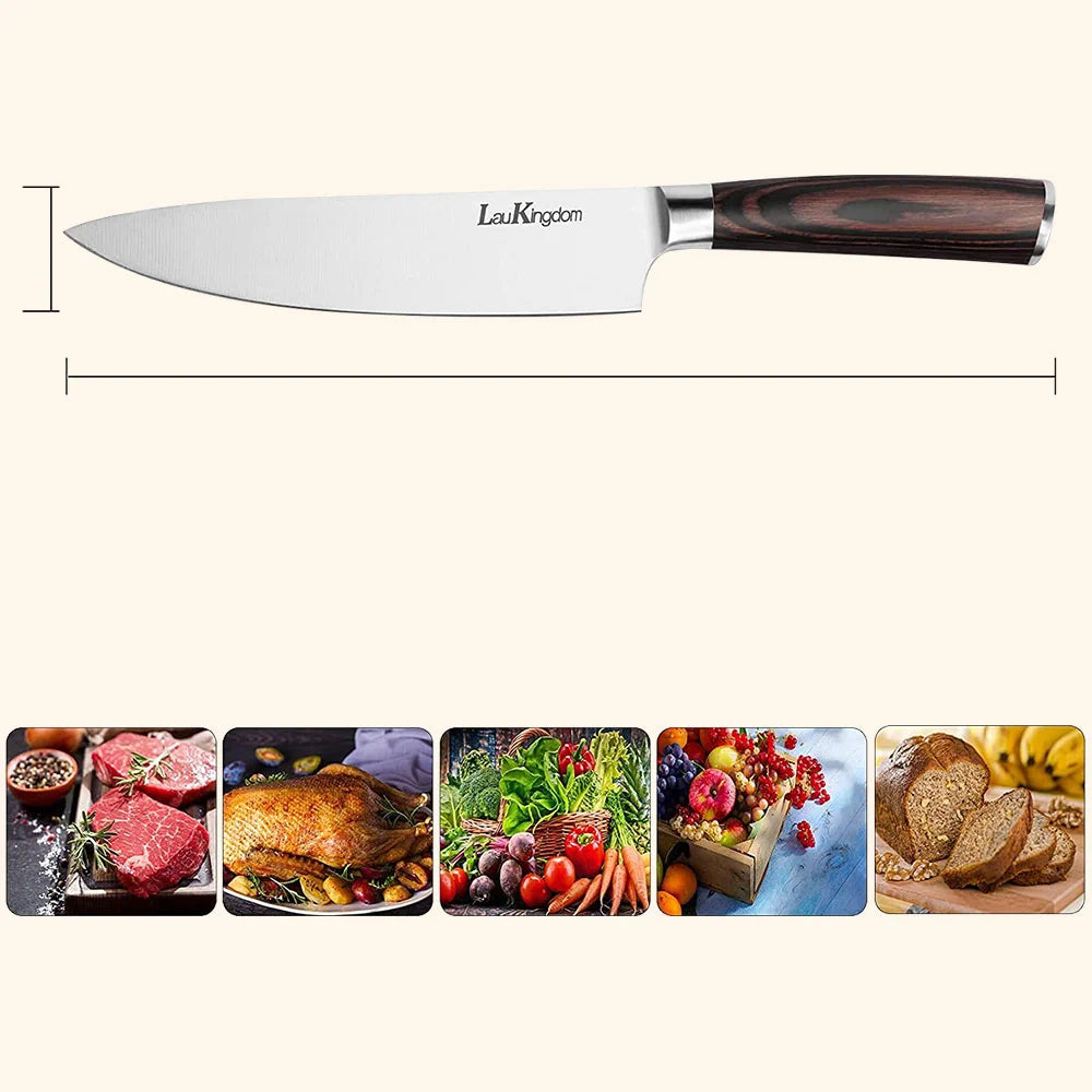 8-Inch Pro Kitchen Knife with Knife Sharpener - iMarku ® - iMarku ®