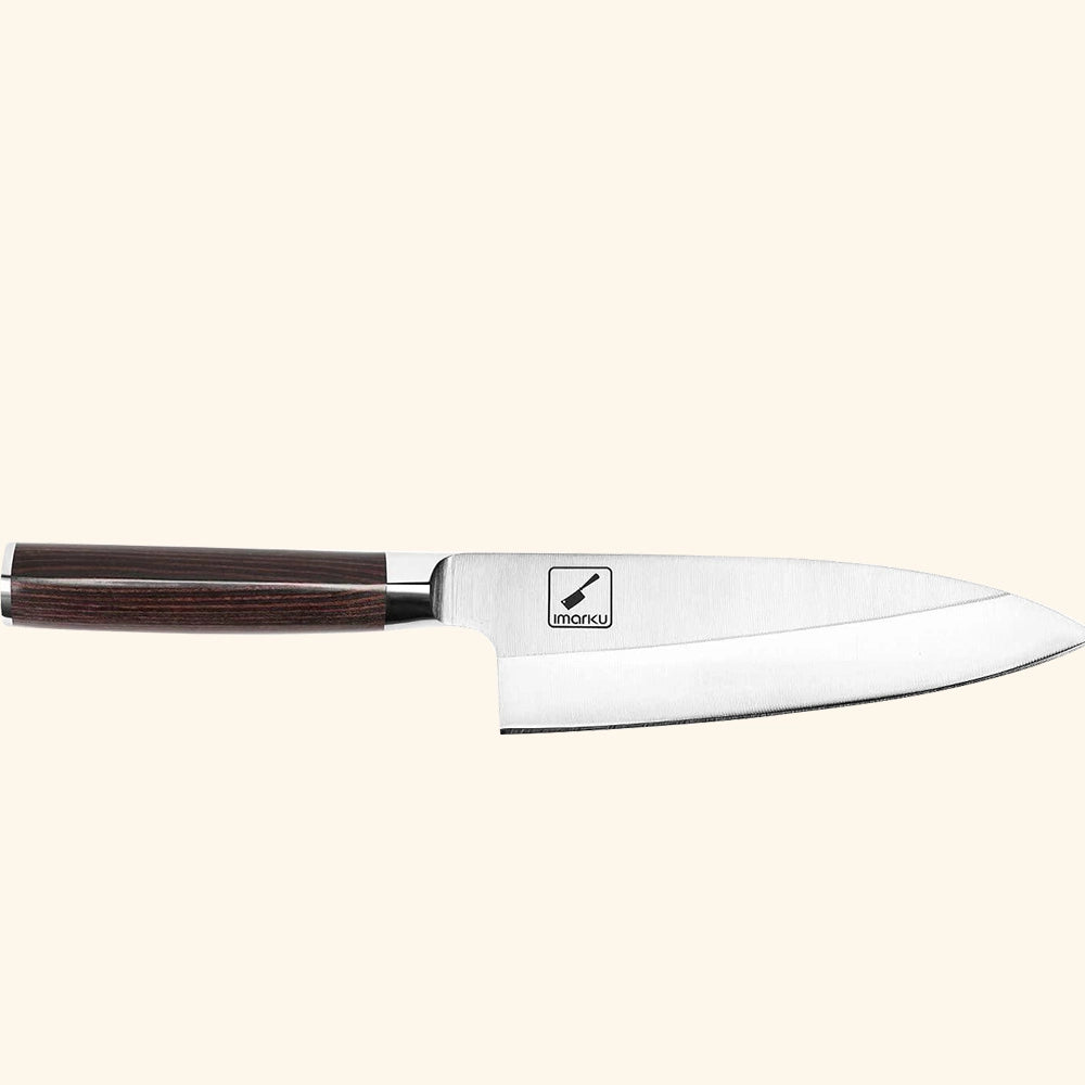7 inch Fish Fillet Knife, Deba Knife Stainless Steel Single Bevel - iMarku ® - iMarku ®
