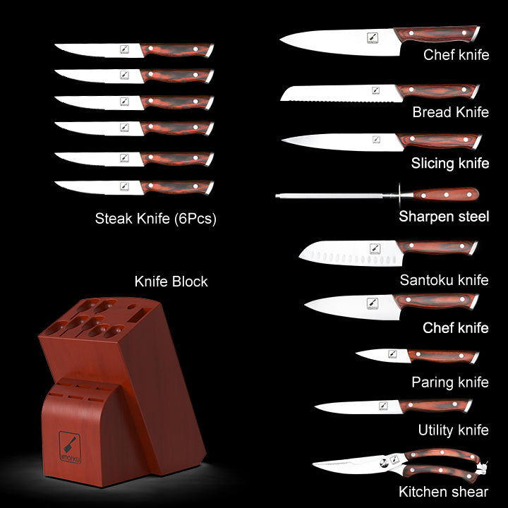 High-Carbon Stainless Steel Japanese Kitchen Knife Set