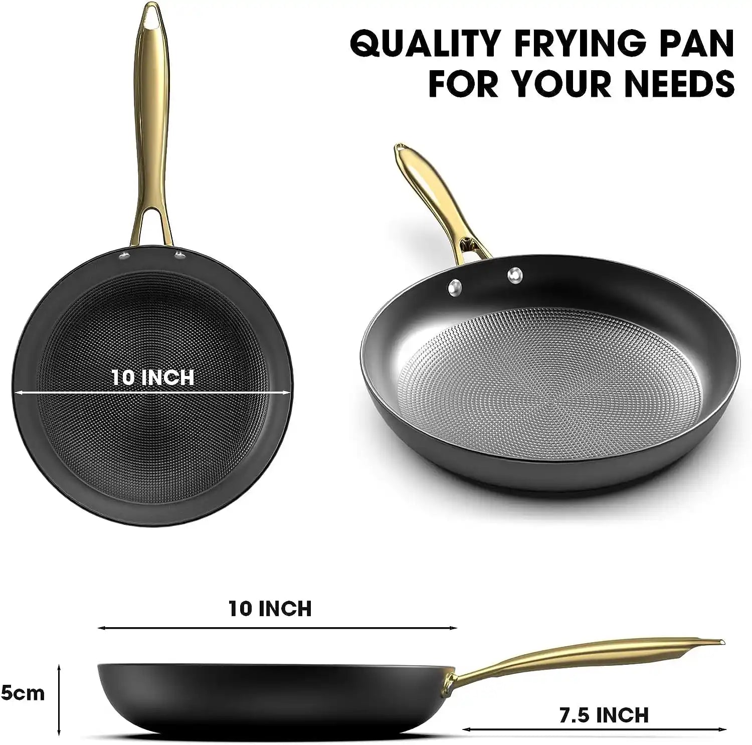 Nonstick Frying Pan Set 8", 10" & 12"