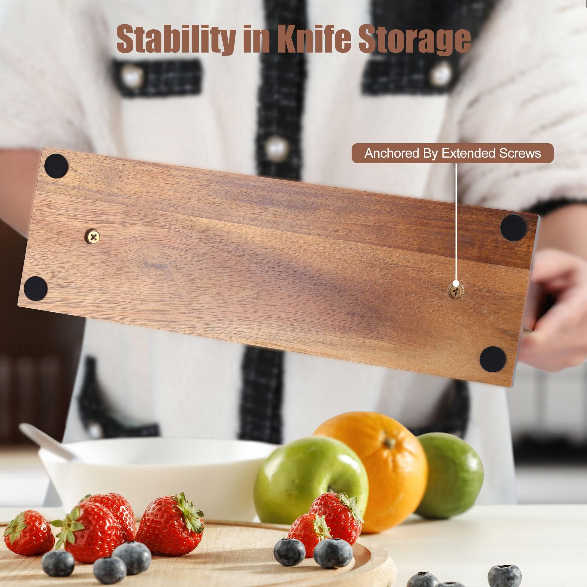 imarku stability in knife storage magnetic knife block