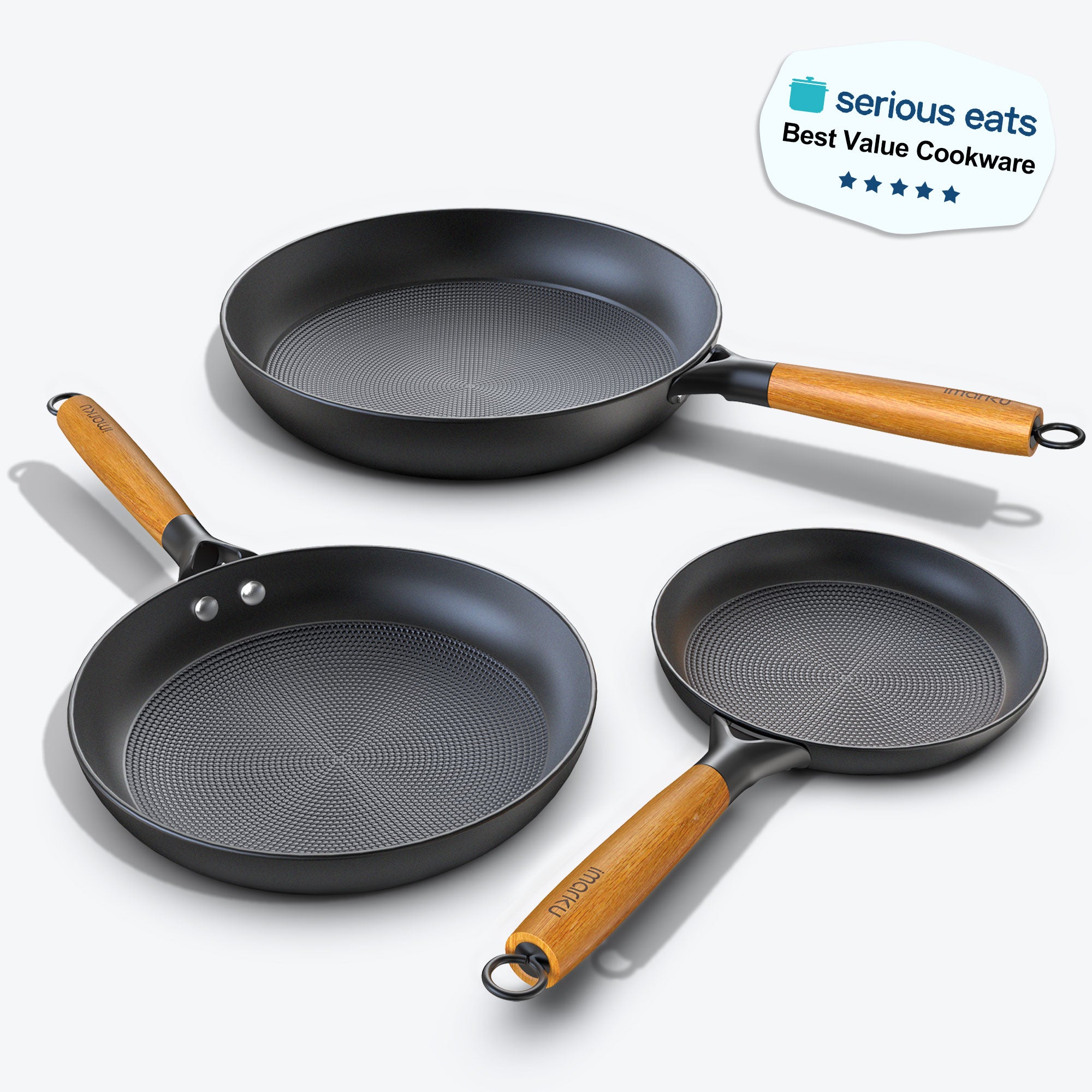 Non-stick Frying Pan Set  8", 10" & 12"