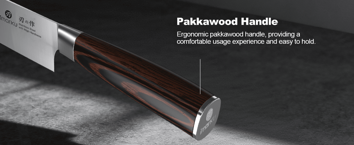 imarku knife with pakkawood handle_p31 pc