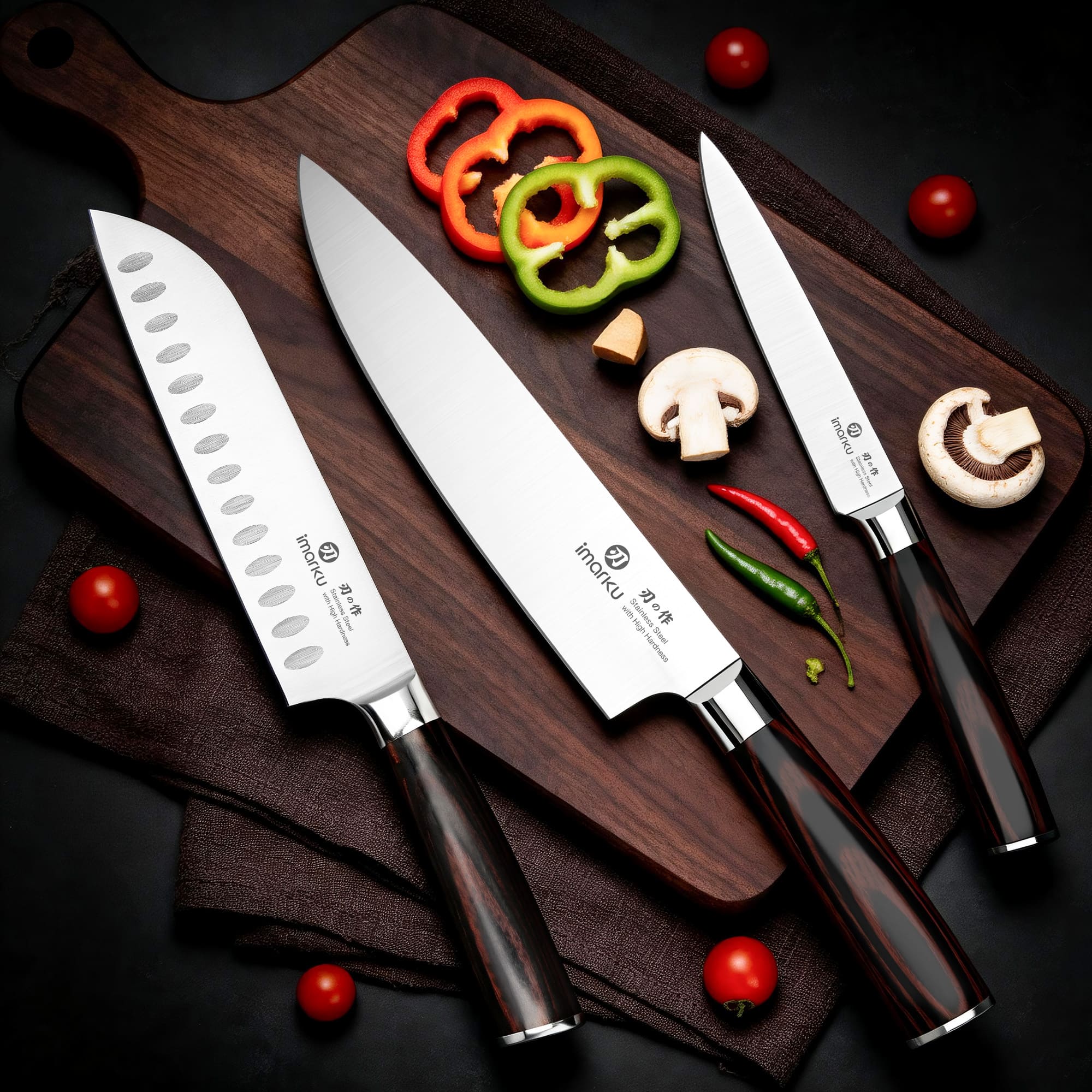 Imarku 3-Piece Chef Knife Set Ultra Sharp Japanese Steel Knives