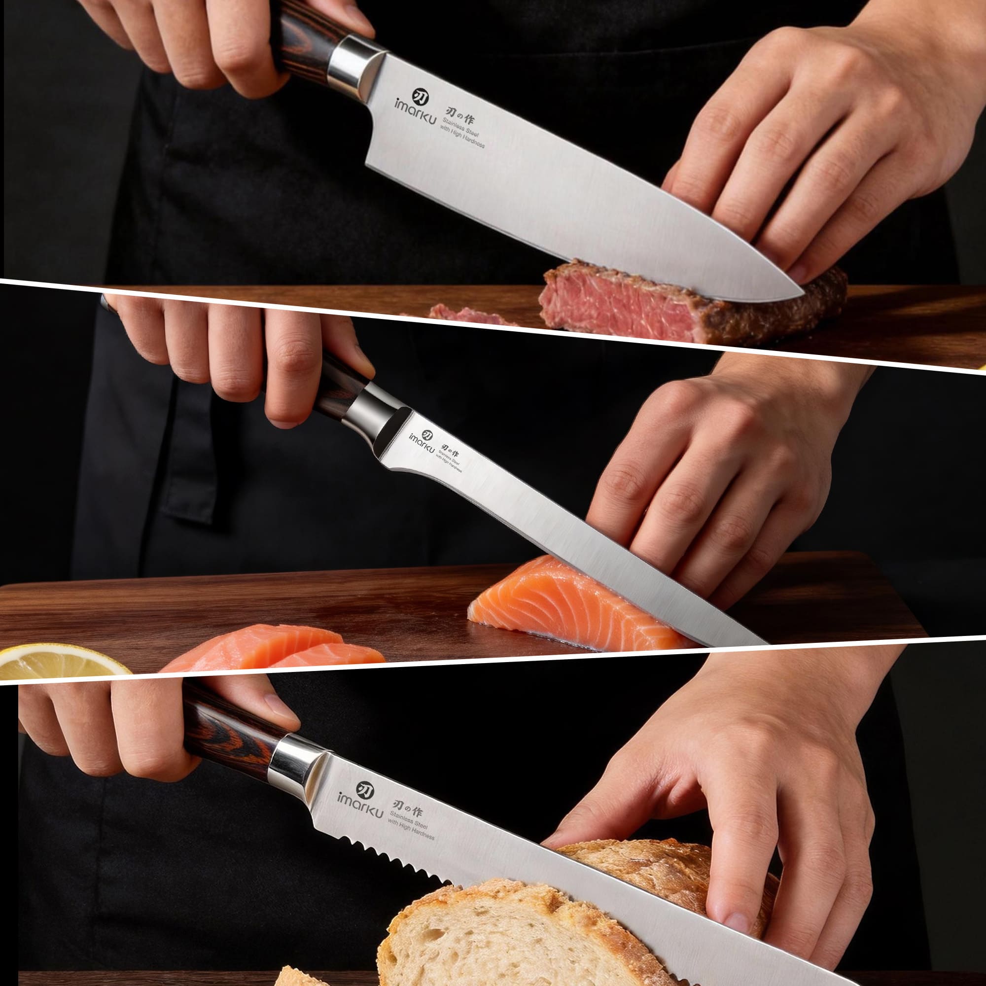 3 piece kitchen knife set_p33#knife set type_specialty knife set