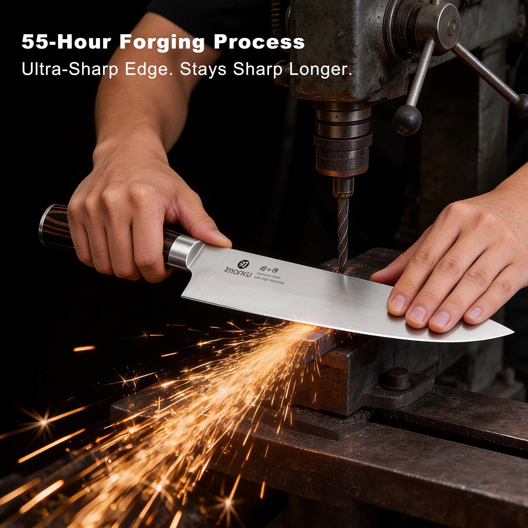 Chef knife made with a 55-hour forging process_p8 brown