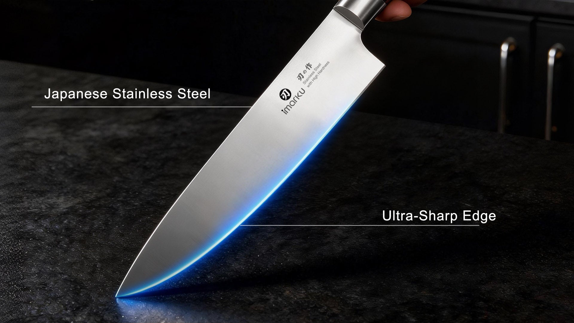 japanese stainless steel chef knife_p8 brown