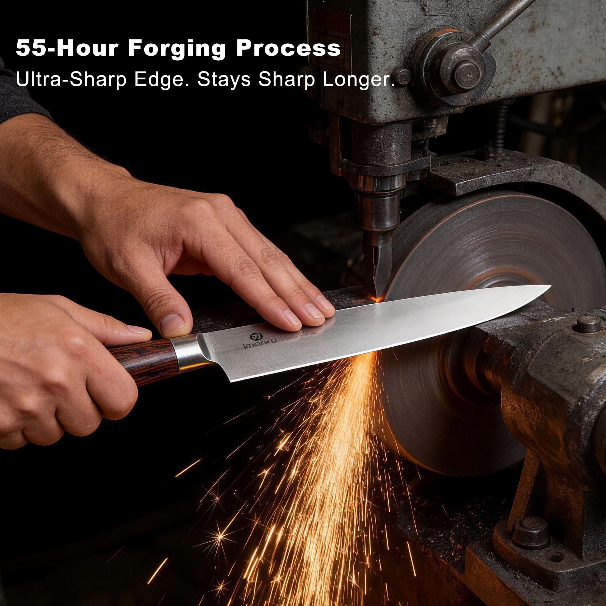 Chef knife made with a 55-hour forging process_p8 red