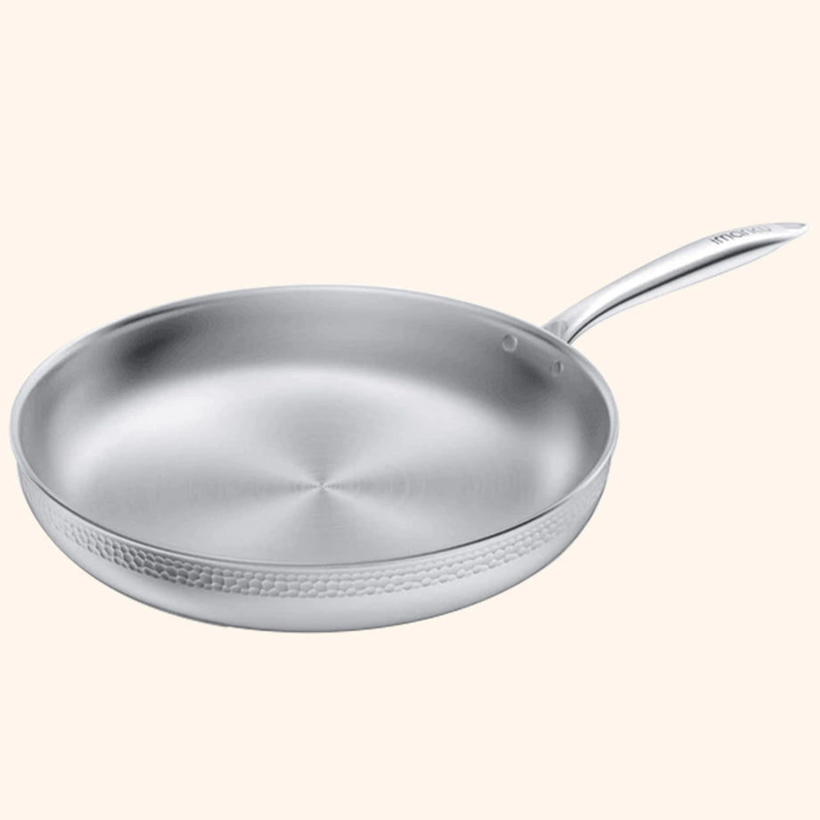10 Inch Misen Stainless Steel Frying Pan 5 Ply Steel Skillet Professional  Grade for sale online
