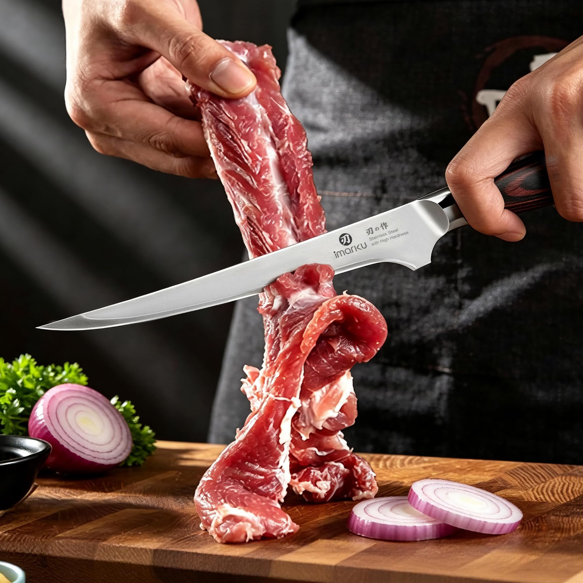 Fillet Knife 8 Inch High Carbon Stainless Steel Flexible Boning