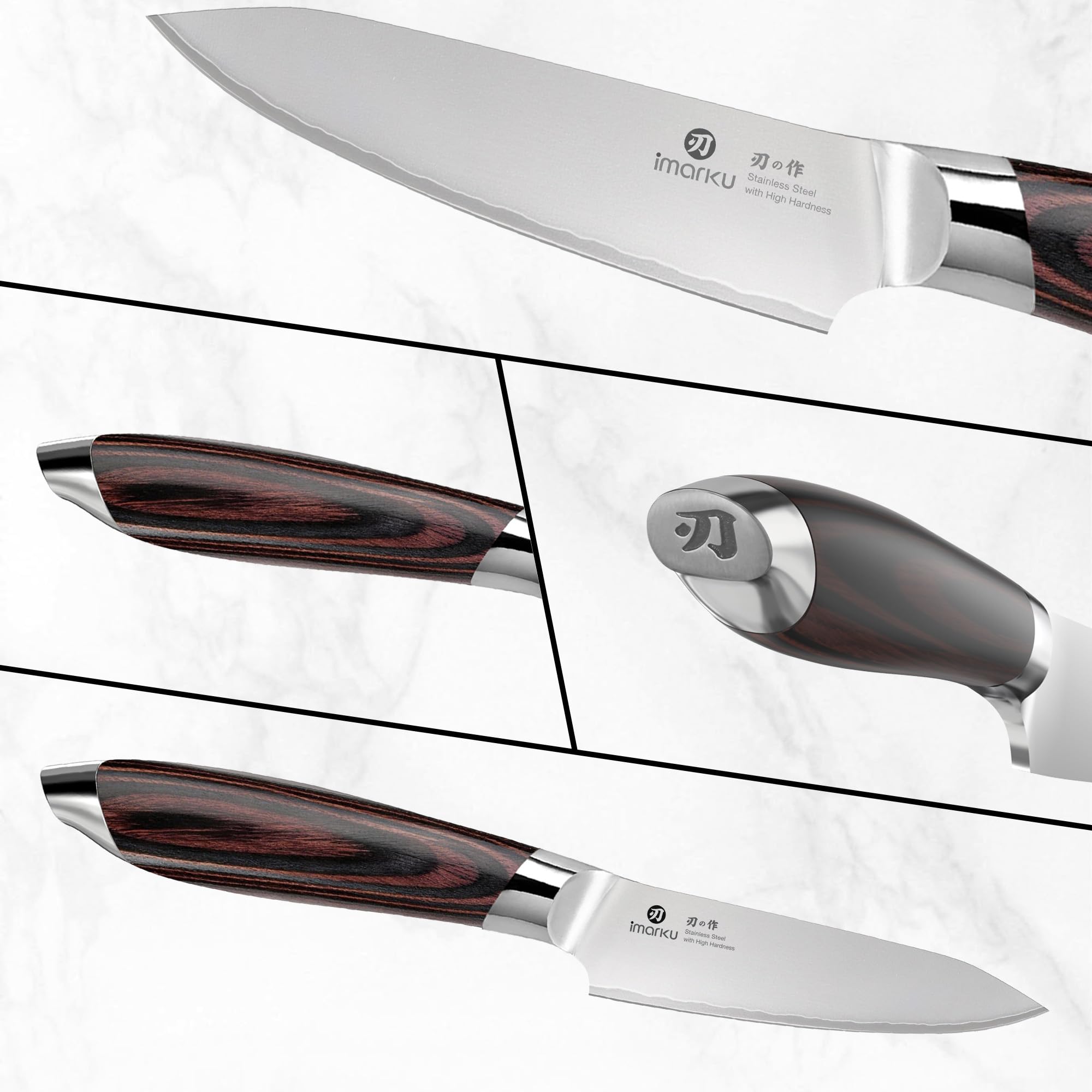 Paring Knife 3.75 Inch High Carbon Stainless Steel Fruit Knife