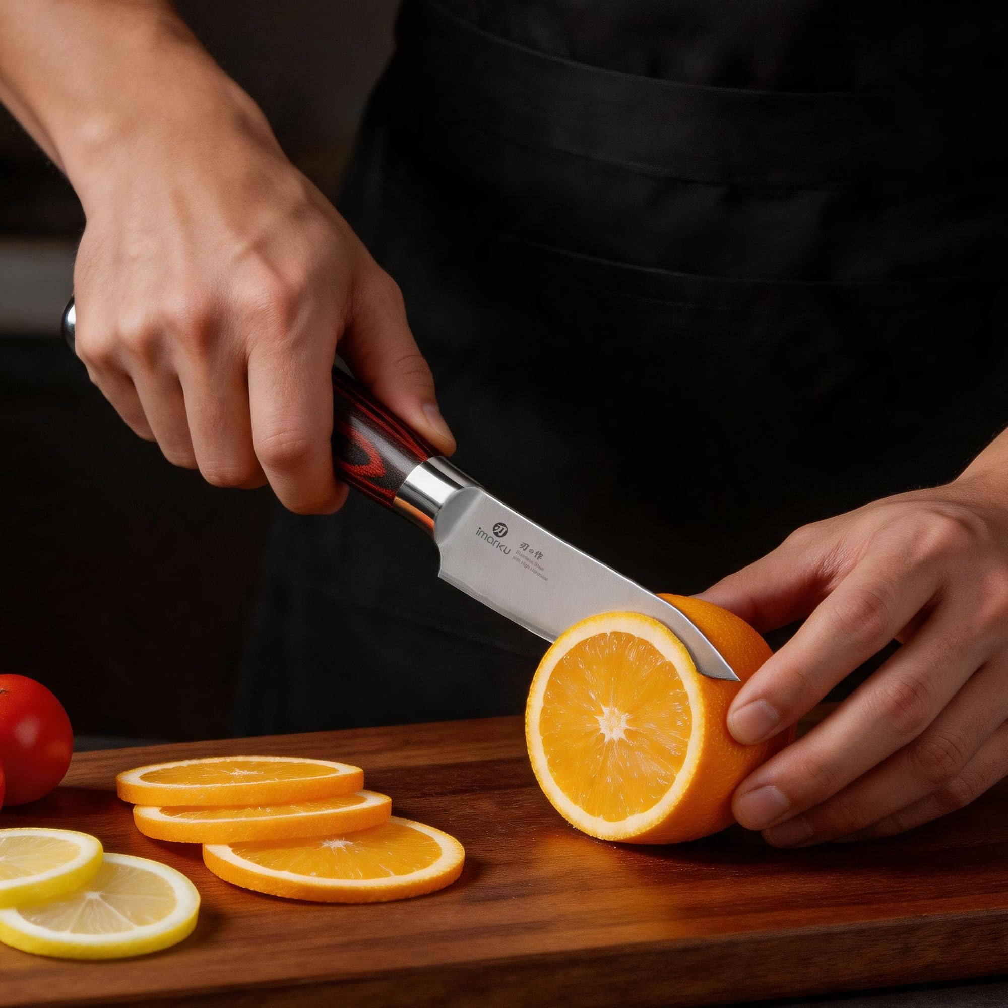 Paring Knife 3.75 Inch High Carbon Stainless Steel Fruit Knife