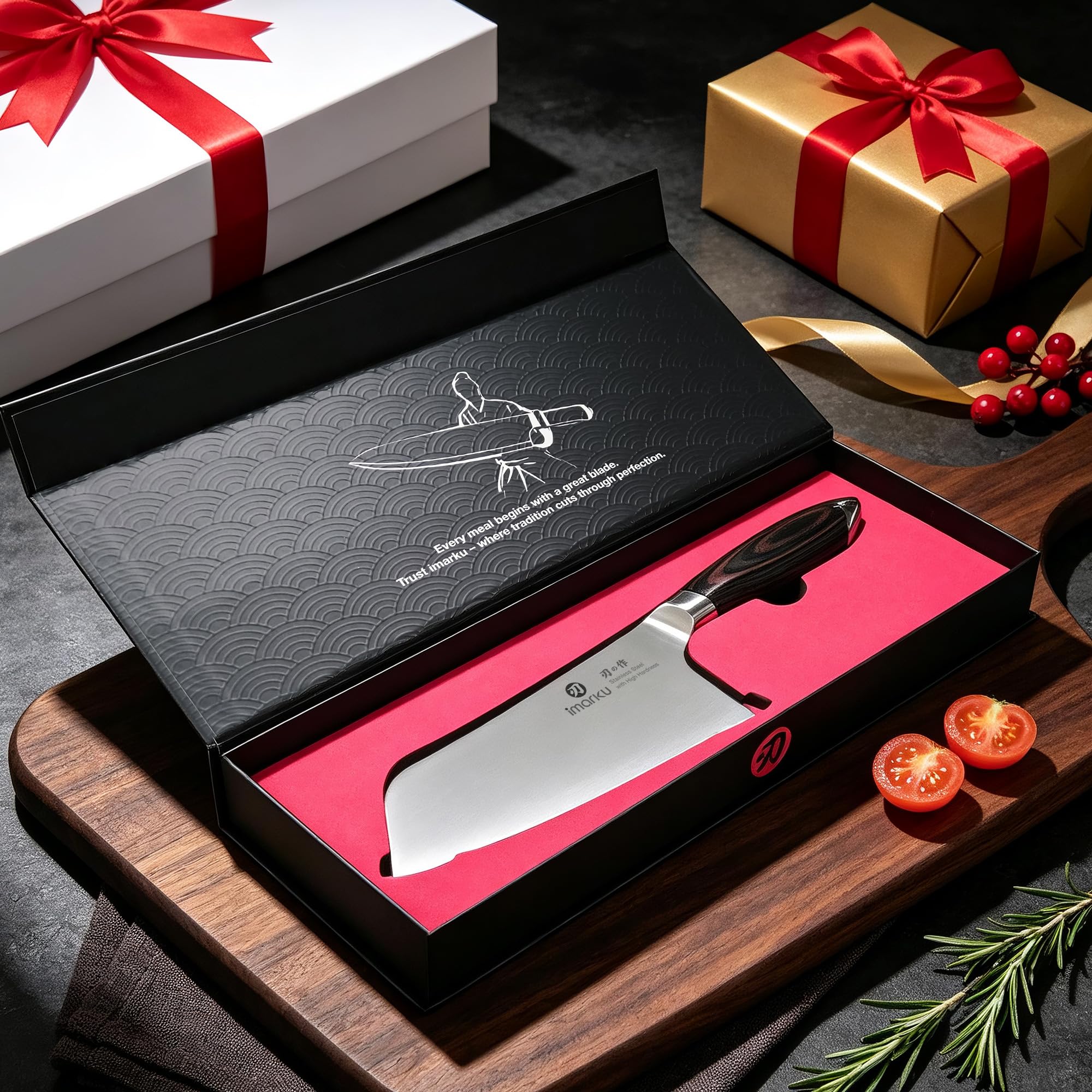 Meat Cleaver Knife 6.3 Inch High Carbon Stainless Steel Butcher Knife