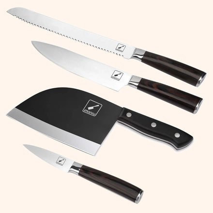 EUNA 4 Inch Steak Knife With Sheath & Gift Box Kitchen Knives – eunaknives