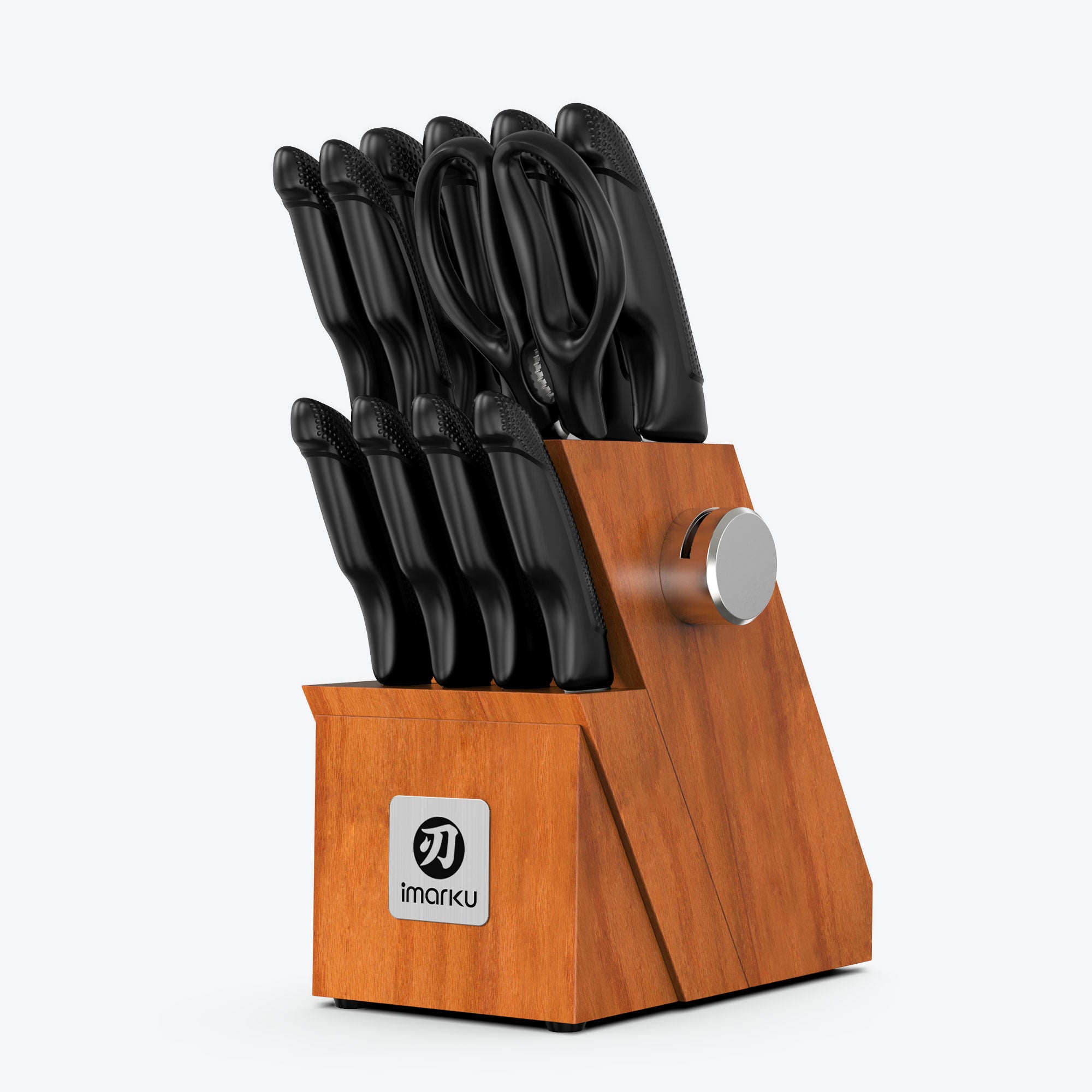 14 piece knife set with slim block