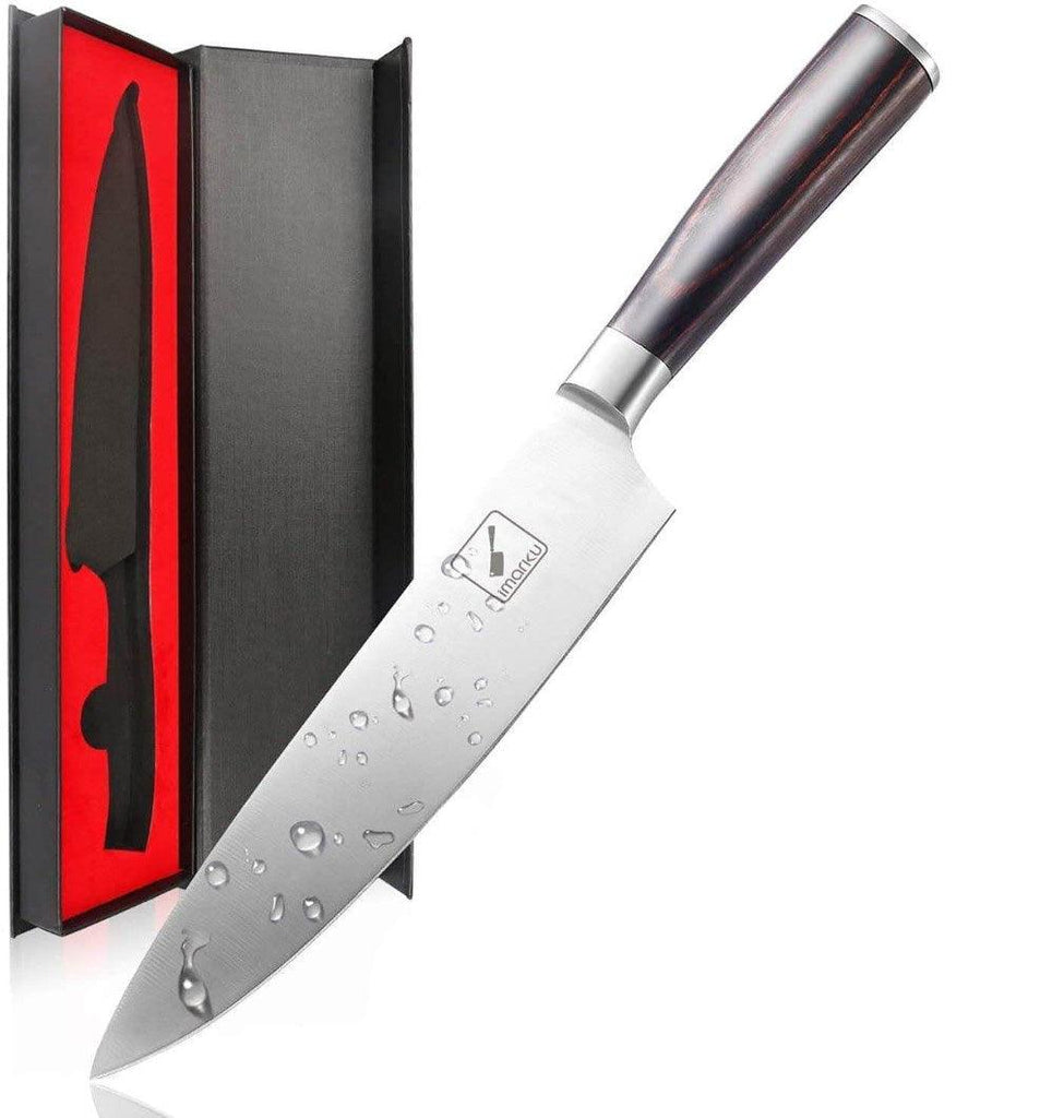 Chef's Knife 8" with Brown Handle - iMarku ® - iMarku ®