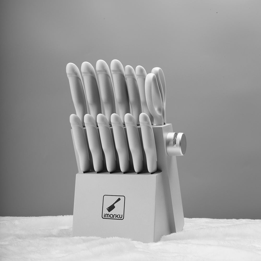 Cutlery Set with Stainless Steel Blades PP Handles