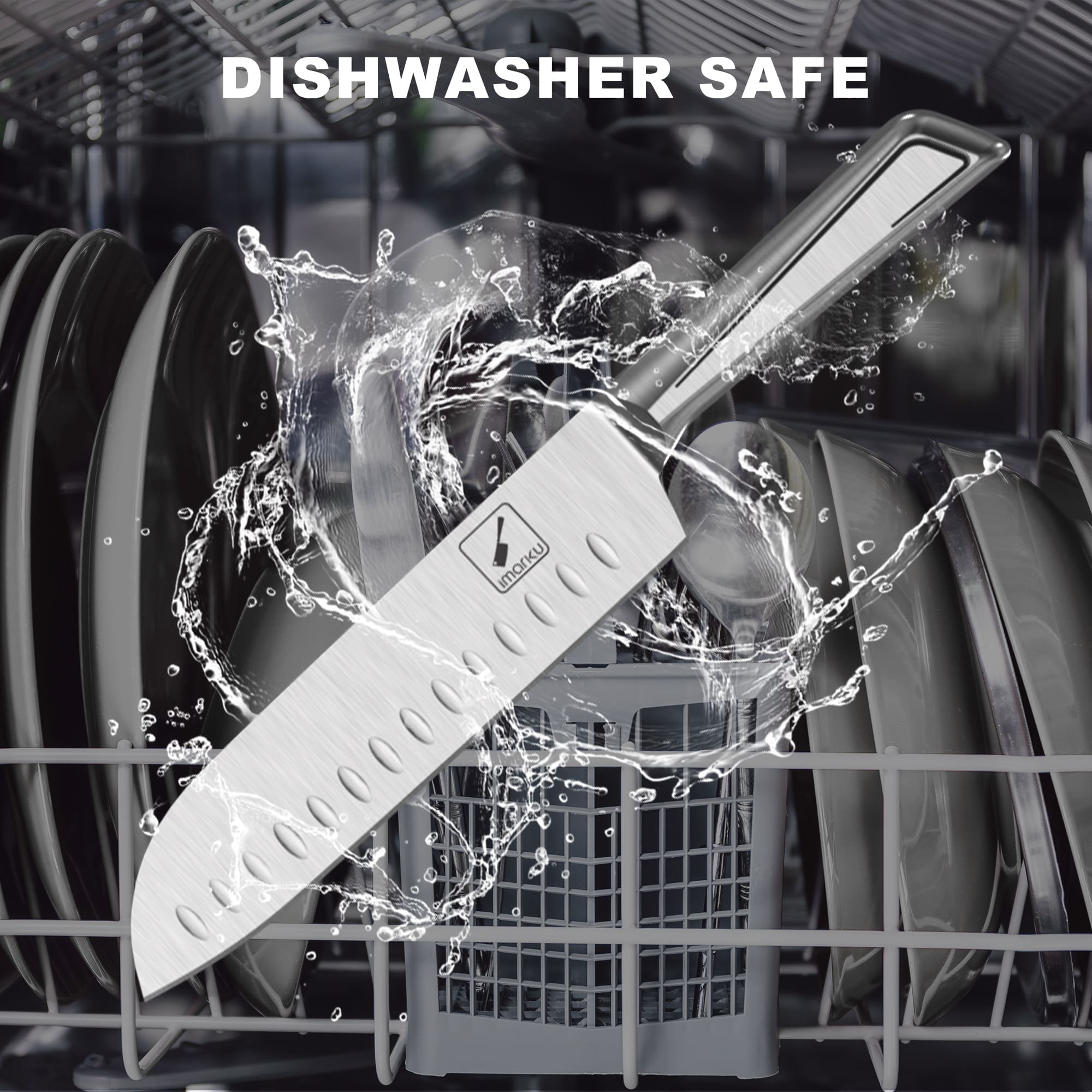 dishwasher safe knife set with block