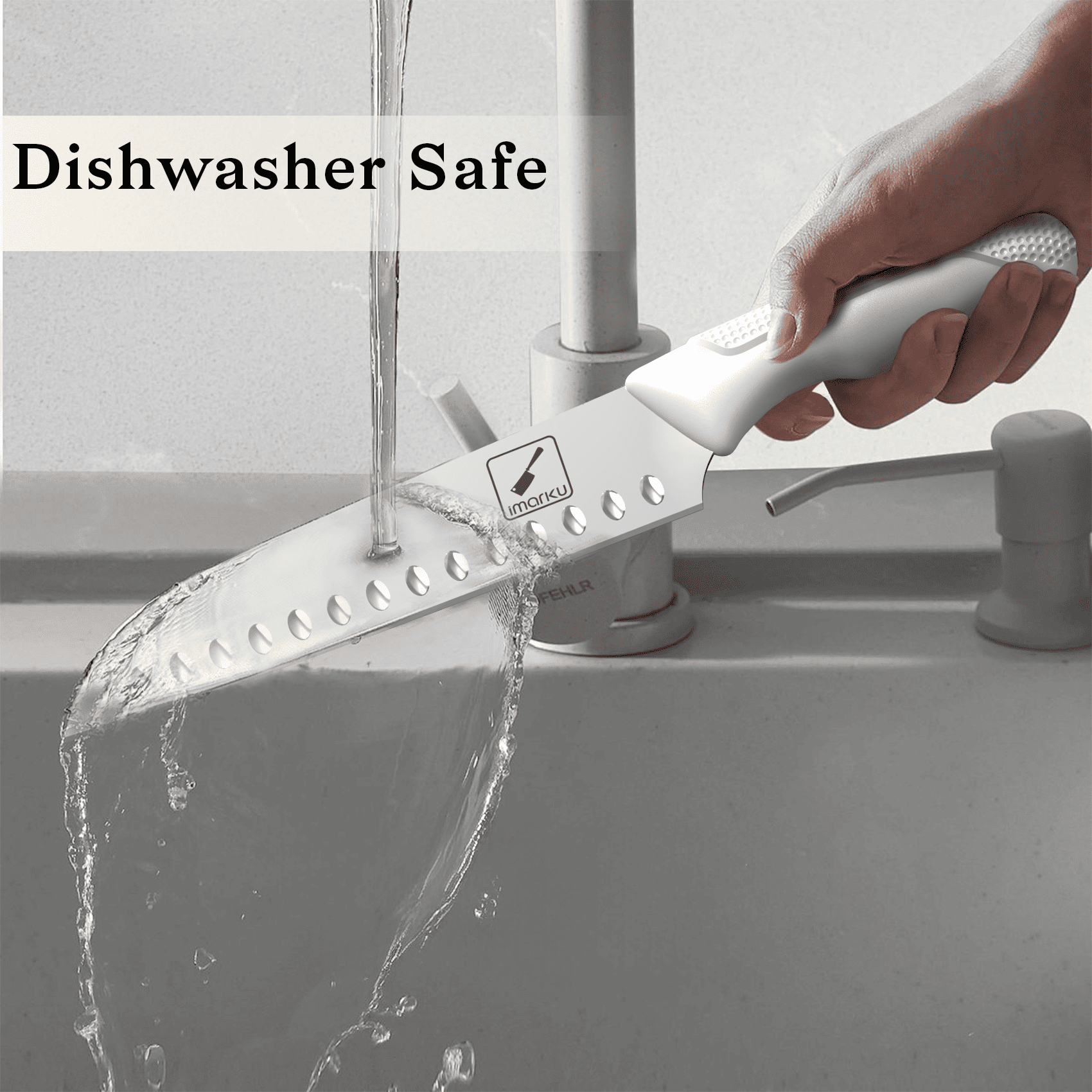 dishwasher safe knife with pp handle