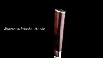 ergonomic pakka handle forged chef knife