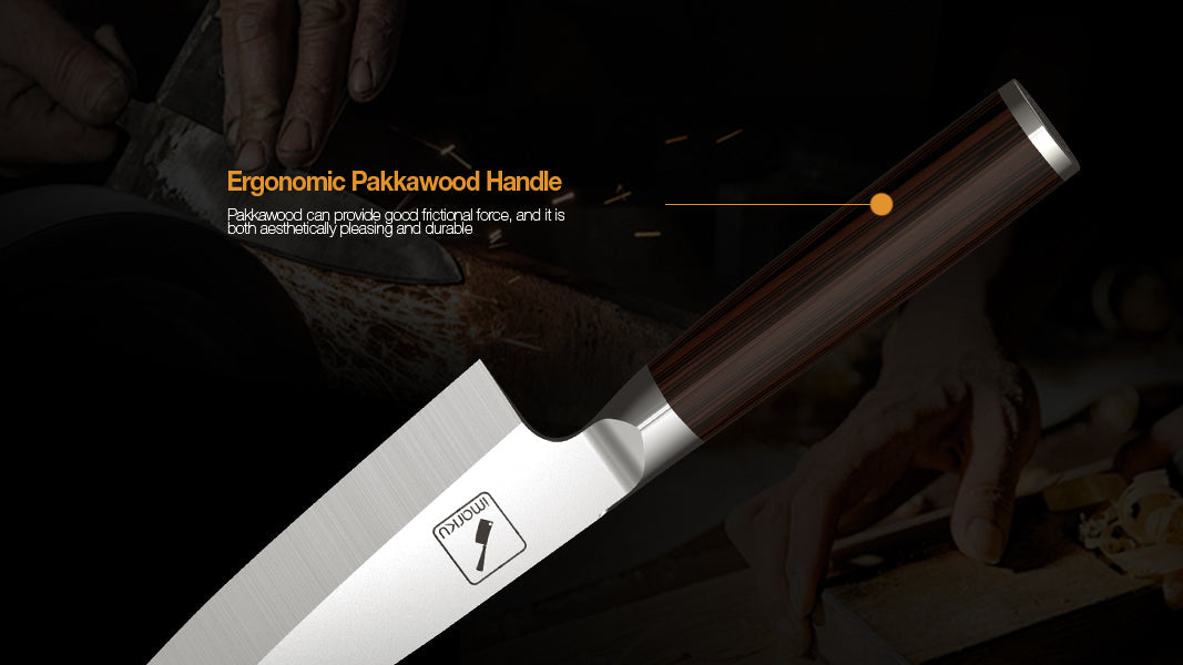 ergonomic pakkawood handle