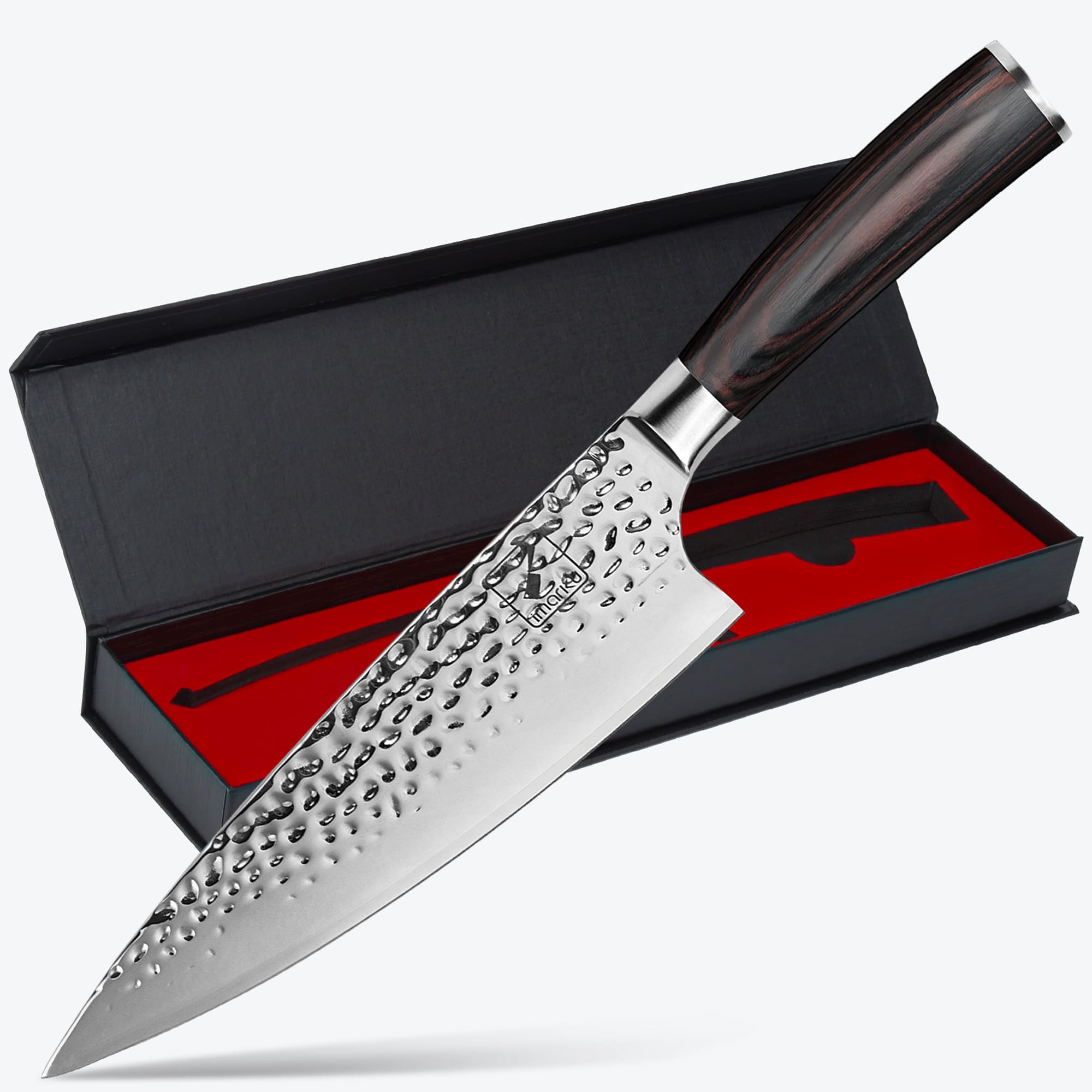 imarku 8 inch best hammered chef knife